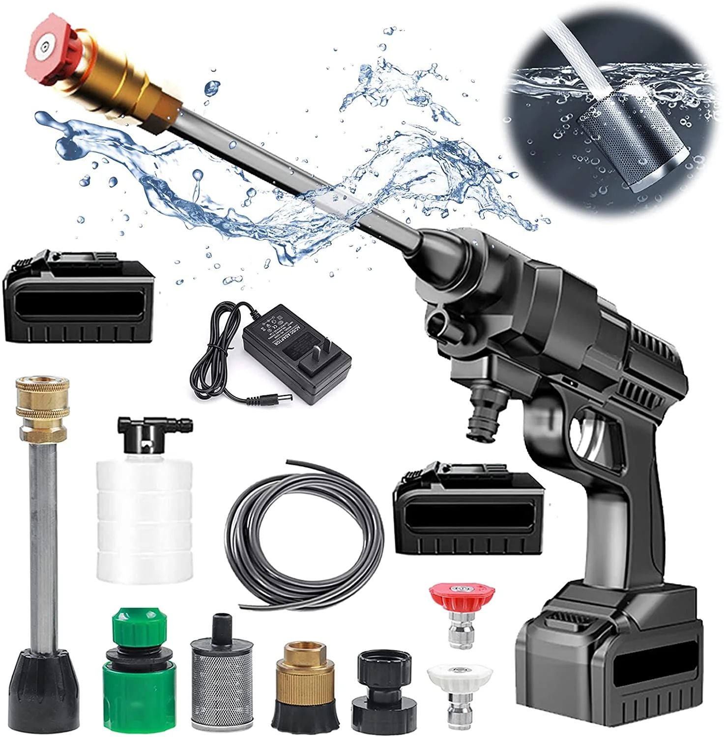 💦 HYDROBLAST MD – Pistola de Agua Hidro lavadora 48V / 24V