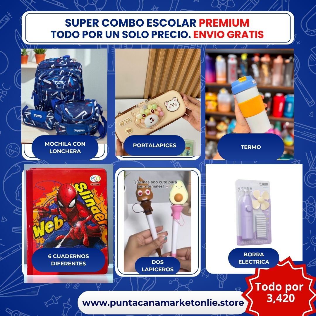 Ahorra dinero con estos combos escolares completos para niñas y niños – ¡TODO en un solo paquete!