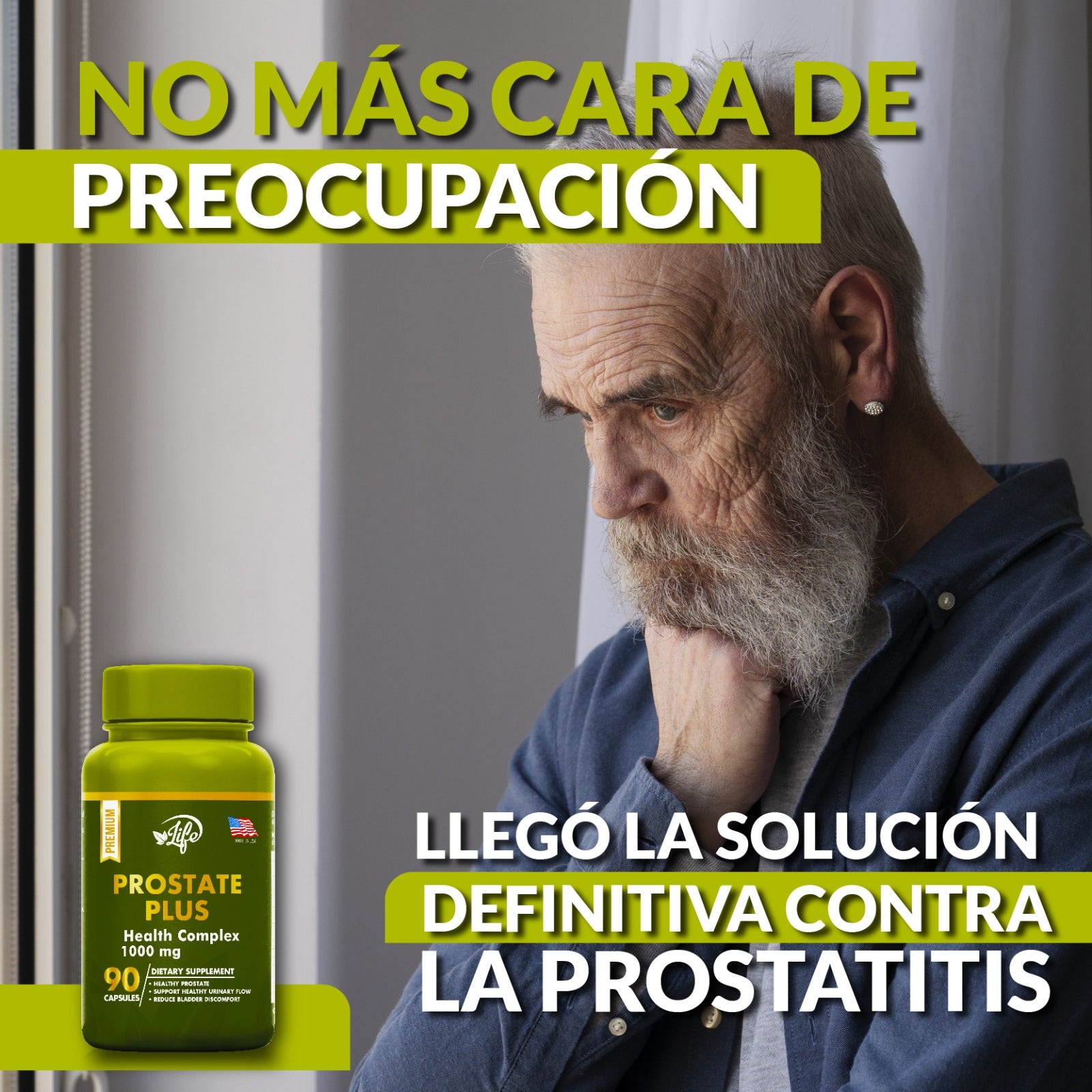 Evita el cáncer de próstata 🥚🌟 Recupera el control de tu salud prostática con Prostate Plus 🌟