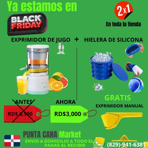 OFERTAS DE BLACK FRIDAY HASTA AGOTAR EXISTENCIA LLEVATE 2 POR EL PRECIO DE 1 MAS UN REGALO