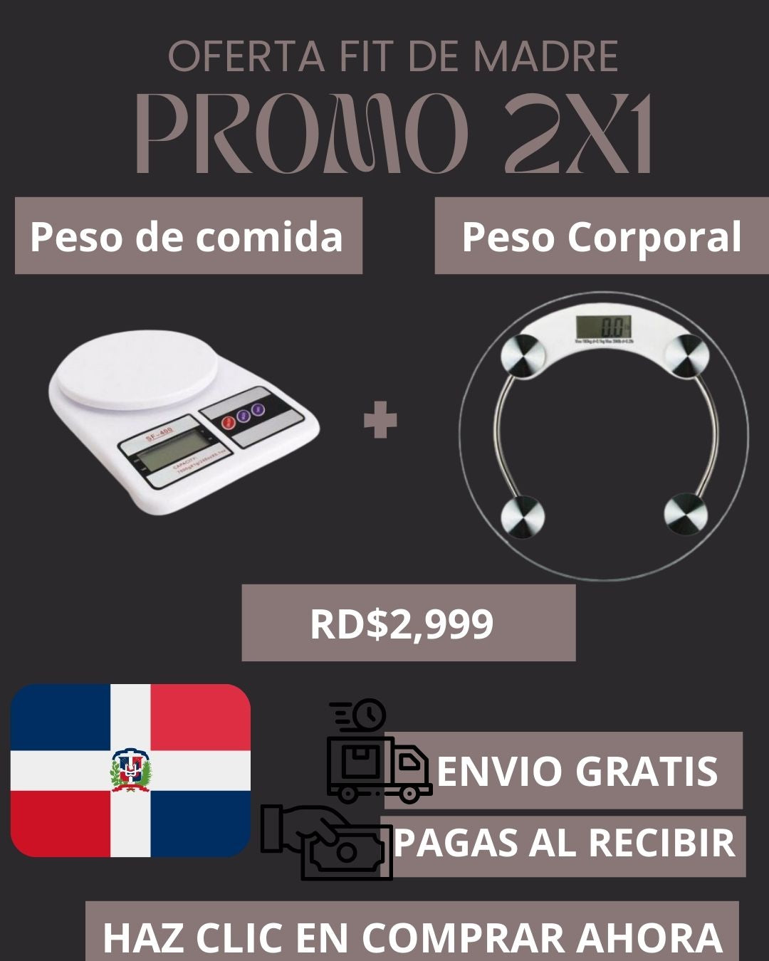 ⚖️💪 ¡Transforma tu rutina con este combo 2x1 de control total! 🥗📉