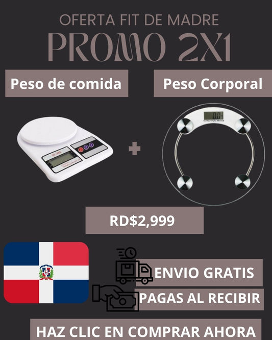 ⚖️💪 ¡Transforma tu rutina con este combo 2x1 de control total! 🥗📉