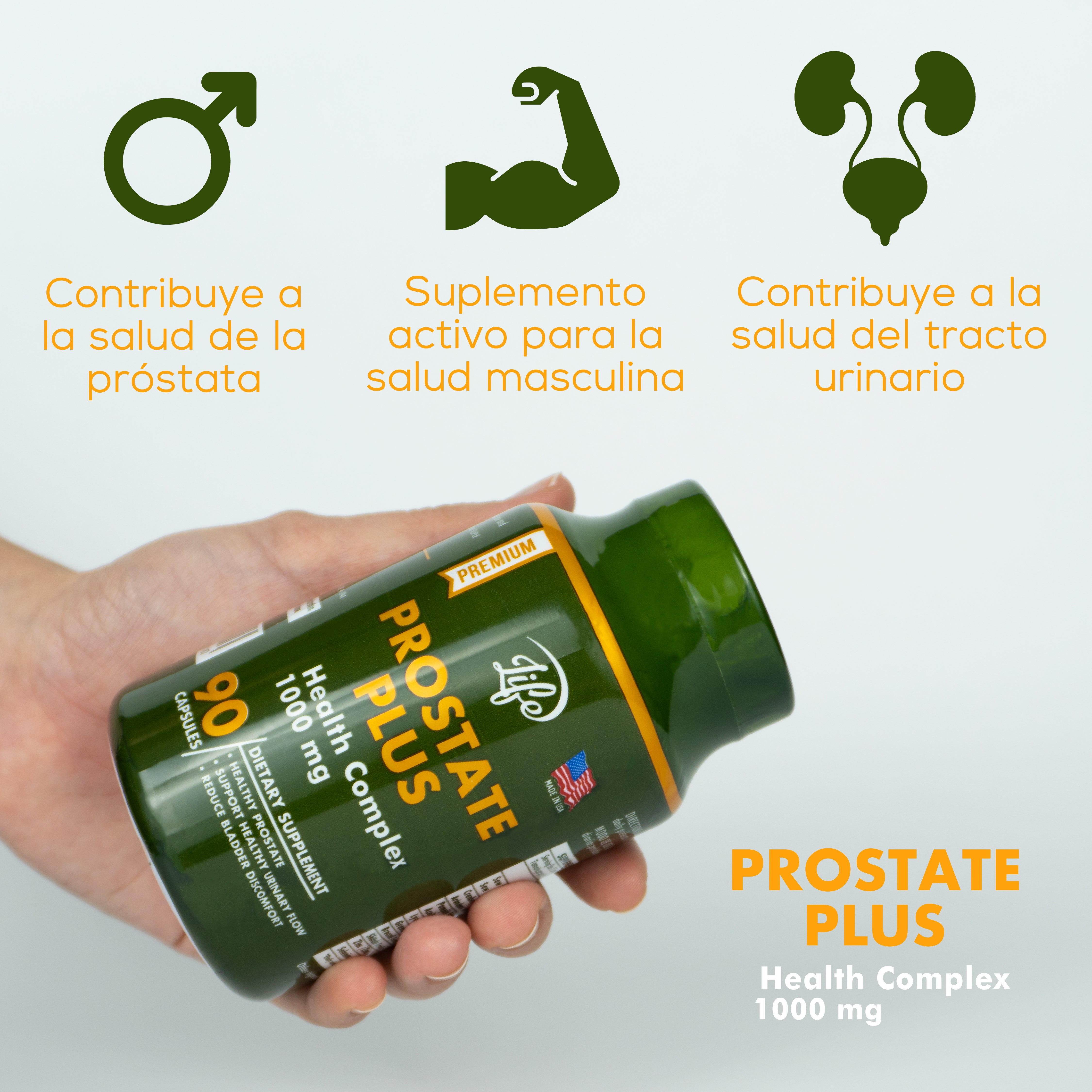 Evita el cáncer de próstata 🥚🌟 Recupera el control de tu salud prostática con Prostate Plus 🌟